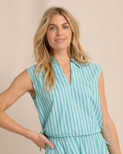 Annalise Side Tie Stripe Top