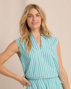 Annalise Side Tie Stripe Top