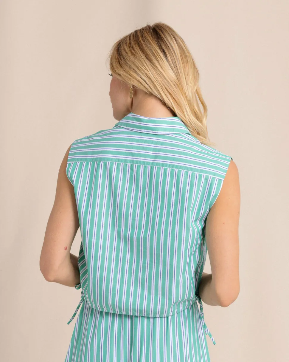 Annalise Side Tie Stripe Top