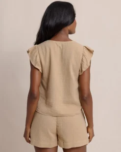 Arden Ruffle Sleeve Top