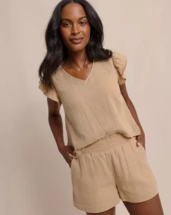 Arden Ruffle Sleeve Top
