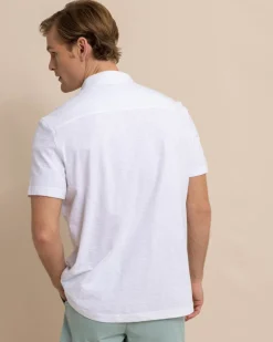 Beachcast Solid Knit Short Sleeve Sport Shirt