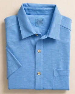 Beachcast Solid Knit Short Sleeve Sport Shirt