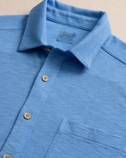 Beachcast Solid Knit Short Sleeve Sport Shirt