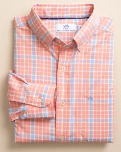 Beckenham Plaid Intercoastal Long Sleeve Sport Shirt