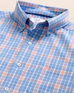 Beckenham Plaid Intercoastal Long Sleeve Sport Shirt
