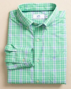Beckenham Plaid Intercoastal Long Sleeve Sport Shirt