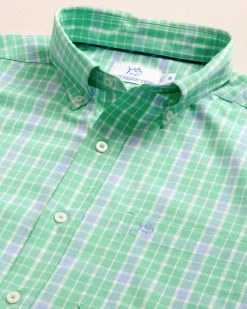 Beckenham Plaid Intercoastal Long Sleeve Sport Shirt