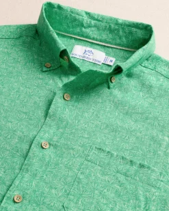 Bloomz Linen Rayon Short Sleeve Sport Shirt