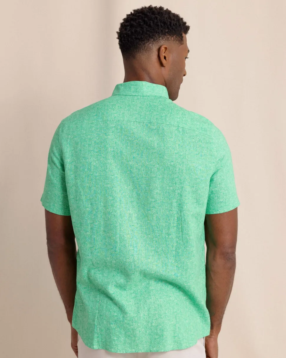 Bloomz Linen Rayon Short Sleeve Sport Shirt