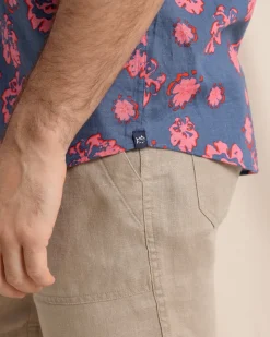 Blossom Bliss Linen Rayon Short Sleeve Sport Shirt