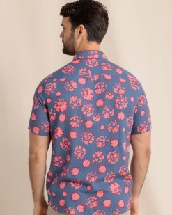 Blossom Bliss Linen Rayon Short Sleeve Sport Shirt
