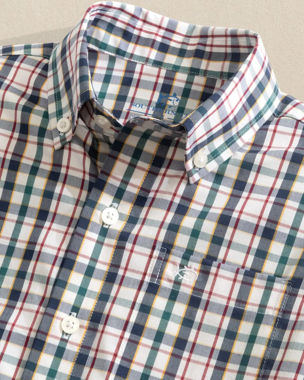 Boys Charleston Master Plaid Sport Shirt