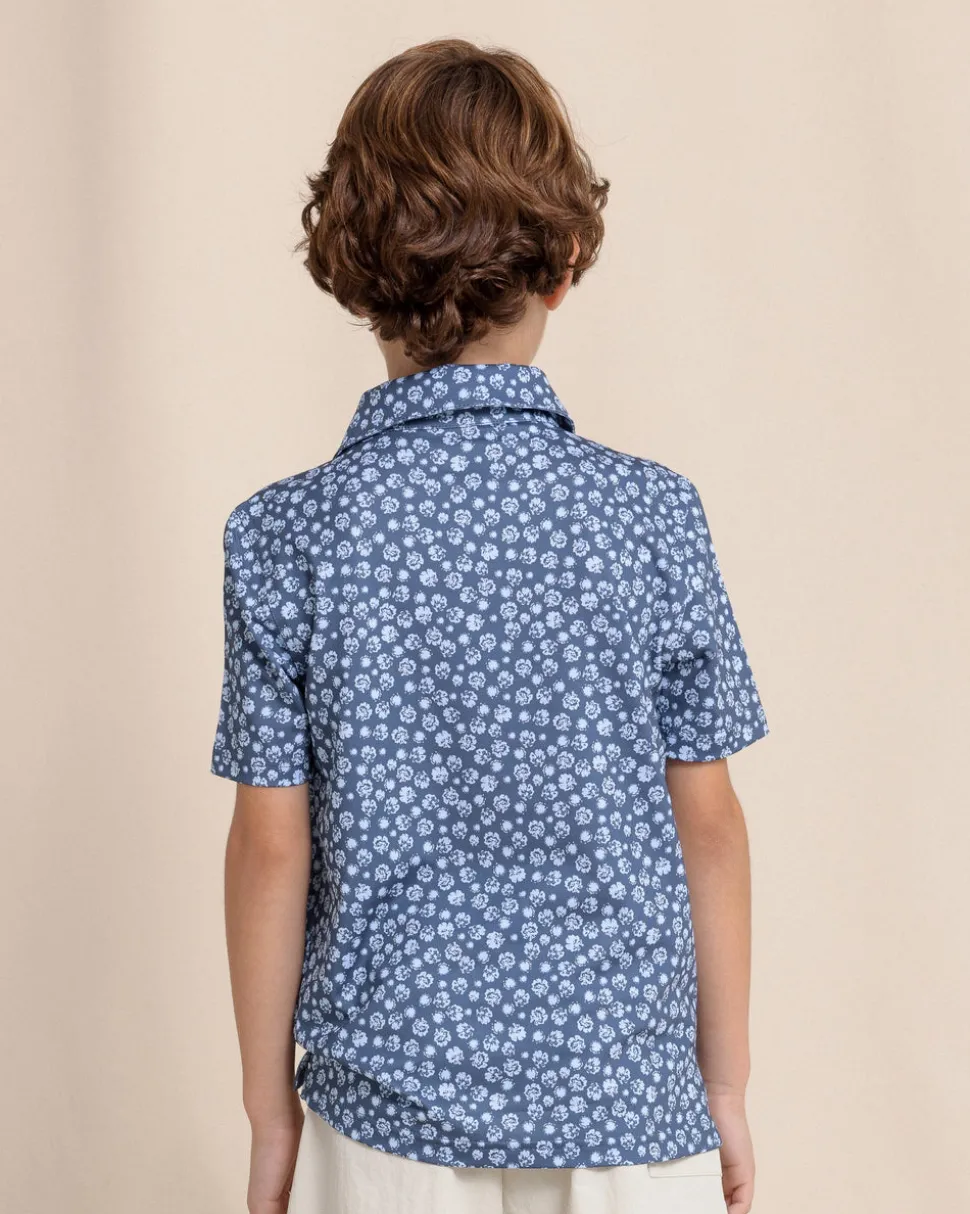 Boys Driver Blossom Bliss Performance Polo