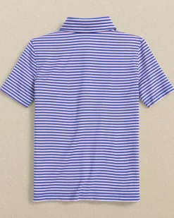 Boys Driver Caravel Stripe Performance Polo
