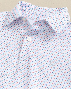 Boys Driver Fin-tastic Catch Printed Performance Polo