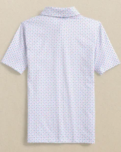 Boys Driver Fin-tastic Catch Printed Performance Polo