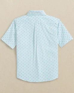 Boys Intercoastal Anchors Away Short Sleeve Sport Shirt