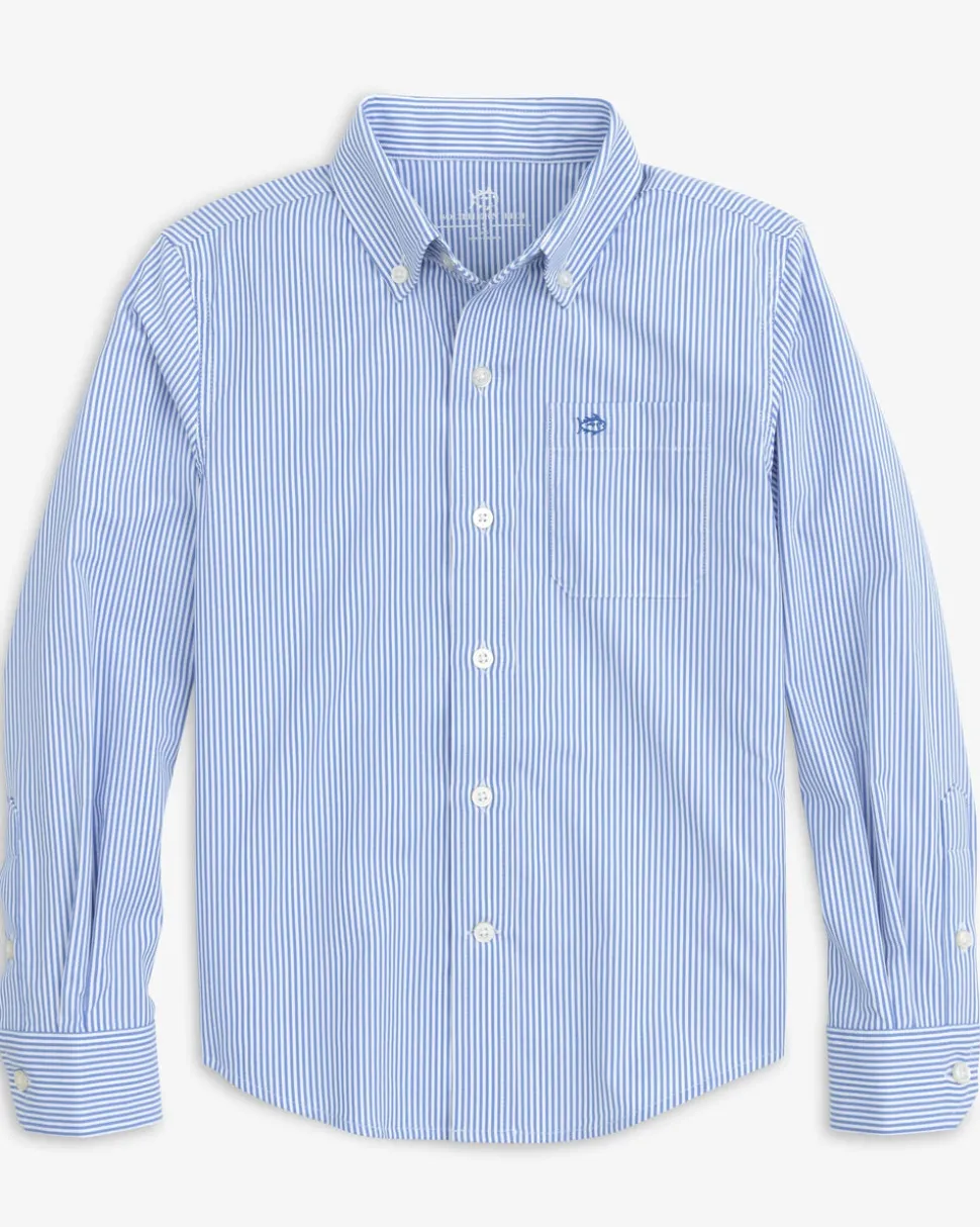 Boys Intercoastal Bengal Stripe Sport Shirt