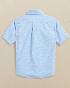 Boys Intercoastal Game Fish Short Sleeve Sport Shirt