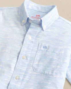 Boys Intercoastal Get In Shipshape Short Sleeve Sport Shirt