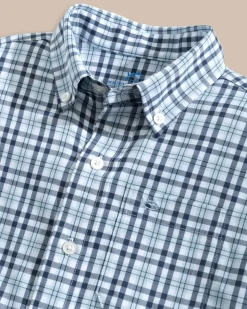 Boys Intercoastal Haywood Plaid Sport Shirt