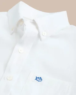 Boys Intercoastal Solid Button Down Shirt