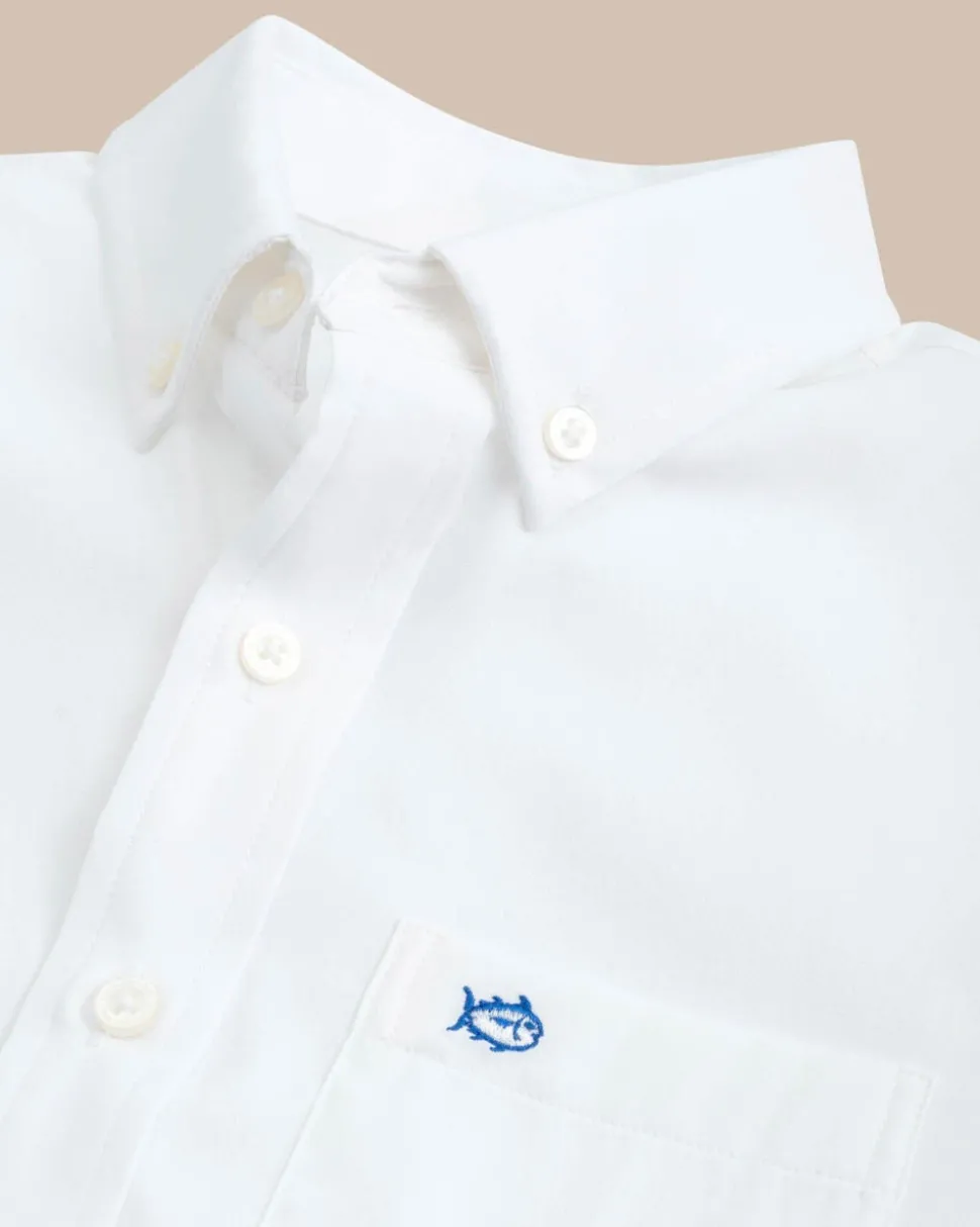 Boys Intercoastal Solid Button Down Shirt