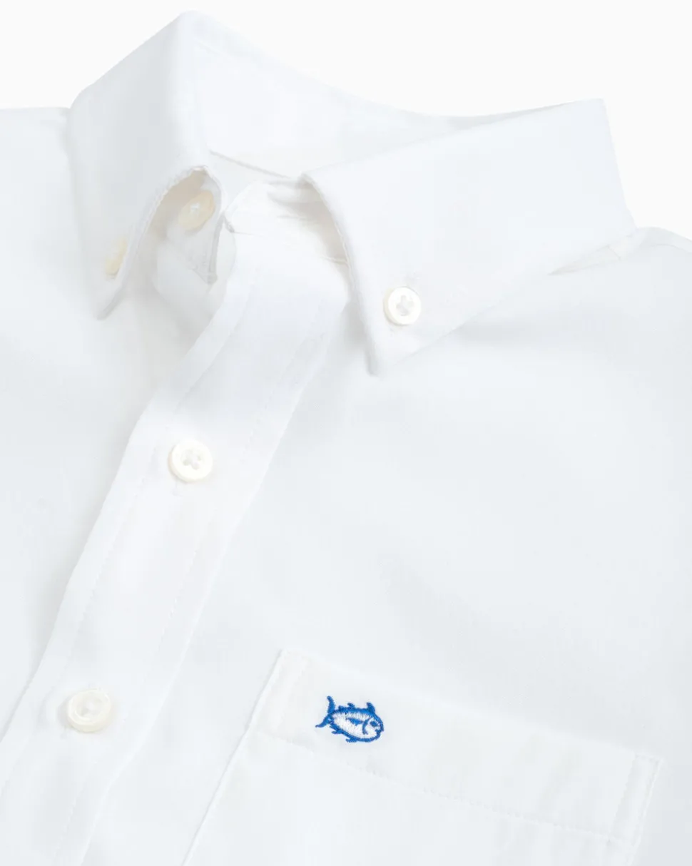 Boys Intercoastal Solid Button Down Shirt