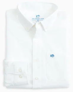 Boys Intercoastal Solid Button Down Shirt