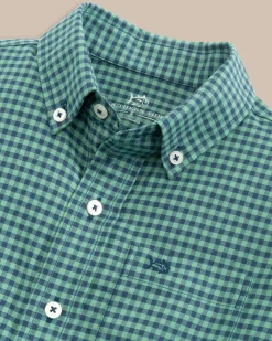 Boys Shemwood Plaid Skipjack Sport Shirt