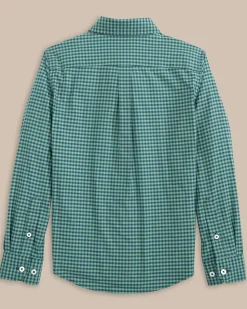 Boys Shemwood Plaid Skipjack Sport Shirt