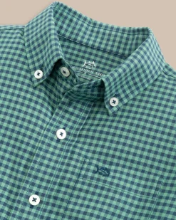 Boys Shemwood Plaid Skipjack Sport Shirt