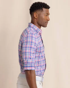 brrr°® Intercoastal Charlesfort Plaid Long Sleeve Sport Shirt