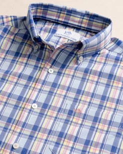 brrr°® Intercoastal Charlesfort Plaid Long Sleeve Sport Shirt