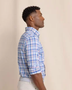 brrr°® Intercoastal Charlesfort Plaid Long Sleeve Sport Shirt