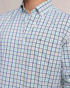 brrr°® Intercoastal Glenmoor Plaid Long Sleeve Sport Shirt