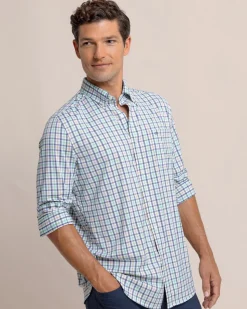 brrr°® Intercoastal Glenmoor Plaid Long Sleeve Sport Shirt