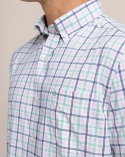 brrr°® Intercoastal Glenmoor Plaid Long Sleeve Sport Shirt