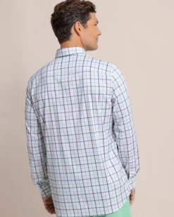 brrr°® Intercoastal Glenmoor Plaid Long Sleeve Sport Shirt