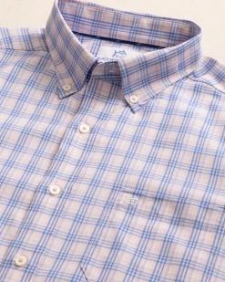 Burkes Beach Plaid Intercoastal Long Sleeve Sport Shirt