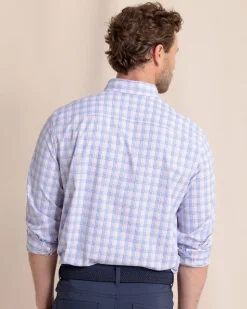 Burkes Beach Plaid Intercoastal Long Sleeve Sport Shirt