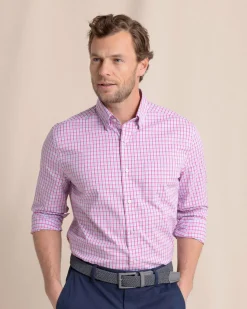 Charleston Broad Creek Plaid Long Sleeve Sport Shirt