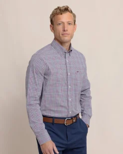 Charleston Brunswick Plaid Long Sleeve Sport Shirt