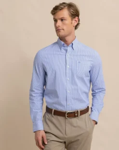 Charleston Granby Stripe Long Sleeve Sport Shirt