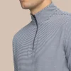 Cruiser Micro-Stripe Heather Quarter Zip