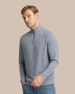 Cruiser Micro-Stripe Heather Quarter Zip