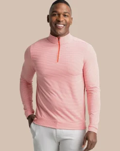 Cruiser Micro-Stripe Heather Quarter Zip