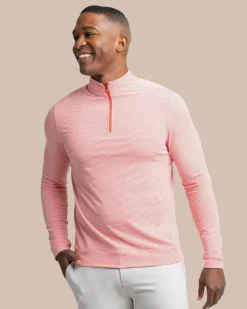 Cruiser Micro-Stripe Heather Quarter Zip