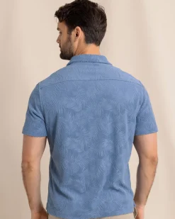Crystal Beach Terry Short Sleeve Camp Shirt